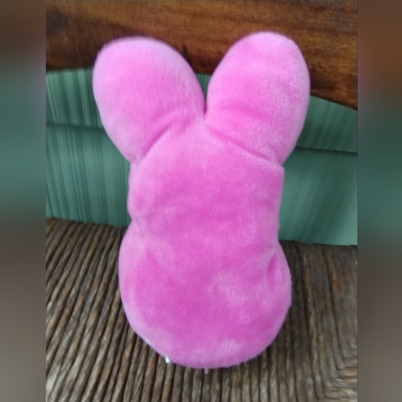 Peeps Pink Bunny Rabbit Plush small 5.5” Stuffed Animal Easter Gently Preloved - Picture 4 of 9